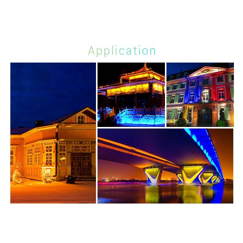 Banhador LED de parede RGB+CCT 48W controle RF/WiFi | Mi Light