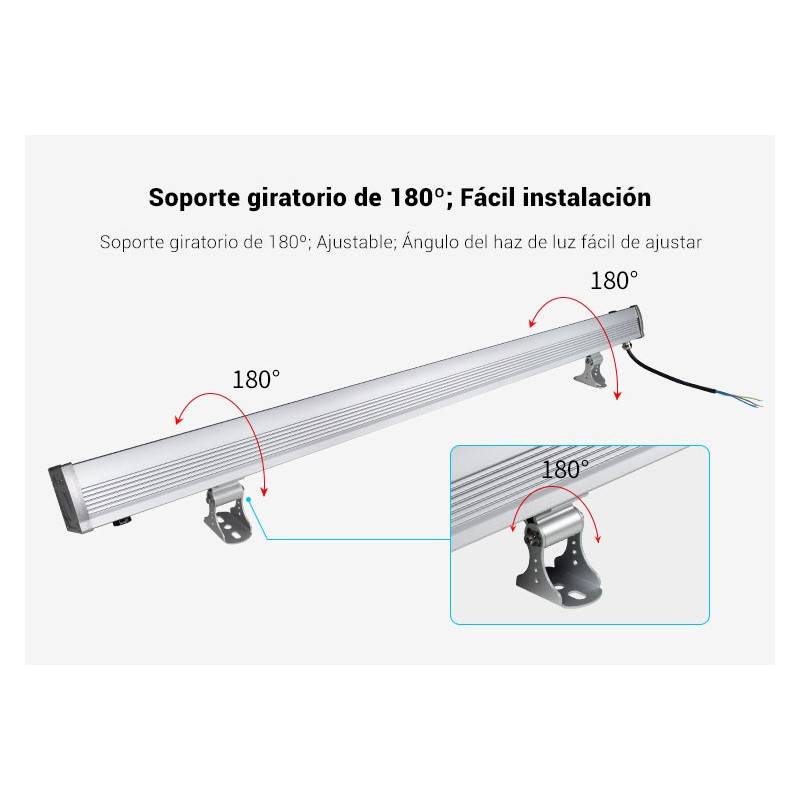 Banhador LED de parede RGB+CCT 48W controle RF/WiFi | Mi Light