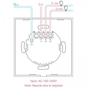 SONOFF TOUCH Interruptor duplo táctil WiFi / SmartHome