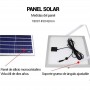 Projetor solar LED 10W com controle remoto Projetor solar LED 10W com controle remoto