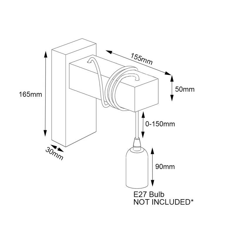Aplique de parede de madeira "RUDER"