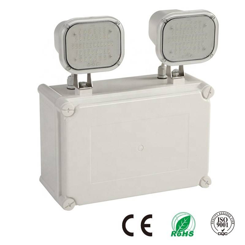 Luz de Emergencia LED Industrial dupla 2x6W IP65