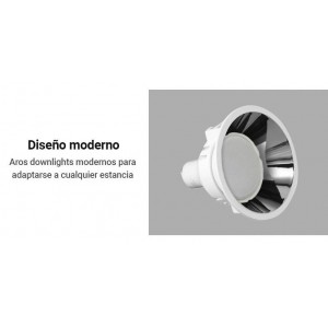 Aro encastrável para dicróicas LED downlight Ø75mm GU10/MR16