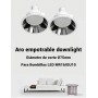 Aro encastrável para dicróicas LED downlight Ø75mm GU10/MR16