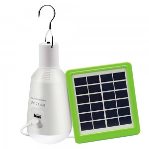 Lâmpada LED multifunções com painel solar 7W 8000ºK