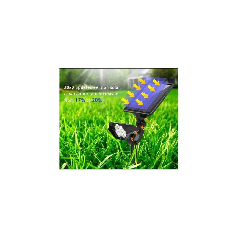 Foco solar LED com sensor  de movimento 2W