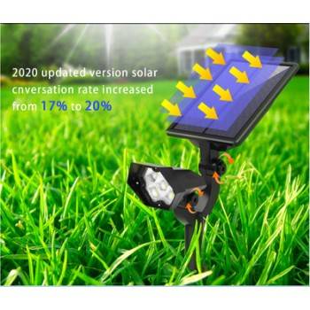 Foco solar LED com sensor  de movimento 2W