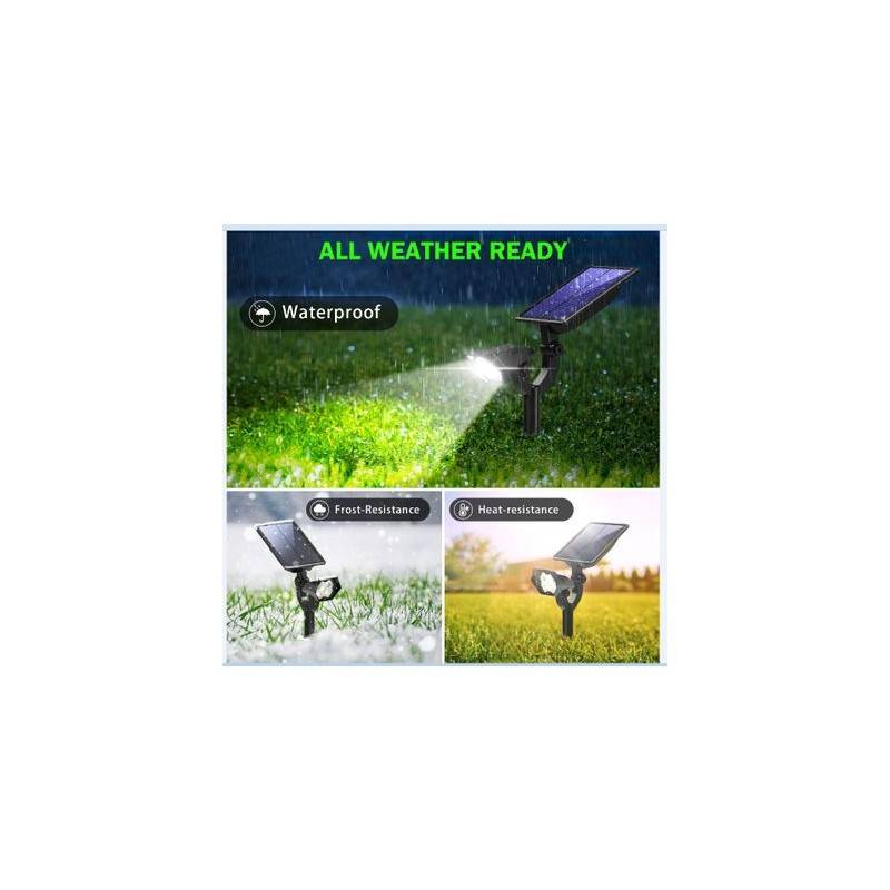 Luz exterior led solar sensor movimento 2W