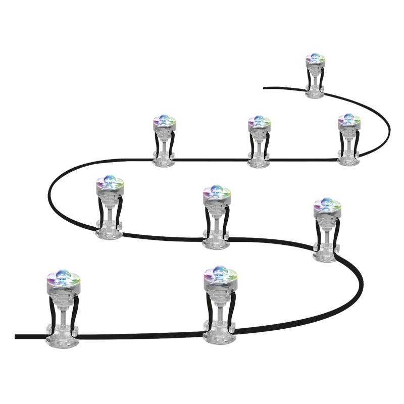 Luzes LED Exterior SMART WiFi Garden DOT RGB 9P LED Luzes LED Exterior SMART WiFi Garden DOT RGB 9P LED