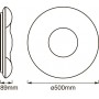 Plafón LED CCT SMART WIFI ORBIS CROMO 30W 500mm Plafón LED CCT SMART WIFI ORBIS CROMO 30W 500mm