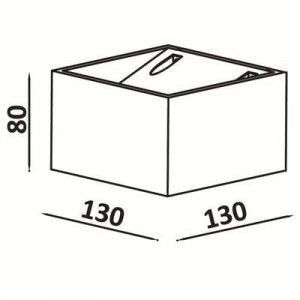 Aplique de Parede LED "QUARE" 10W COB