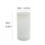 Vaso LED RGBW de Resina Branca, 40x80cm, 7W, IP65, sem fios