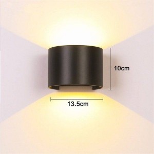 Aplique de parede "LAT" 6W com abertura de luz regulável