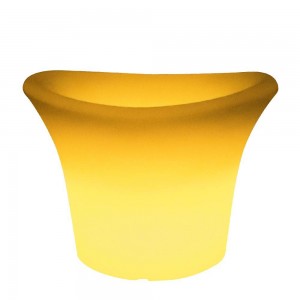 Balde de gelo LED 1,2W RGBW, 38x28cm, IP65, recarregável