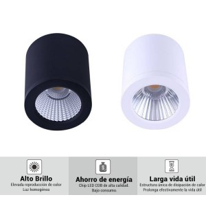 Candeeiro de teto CCT mini "GESS" COB 15W IP54