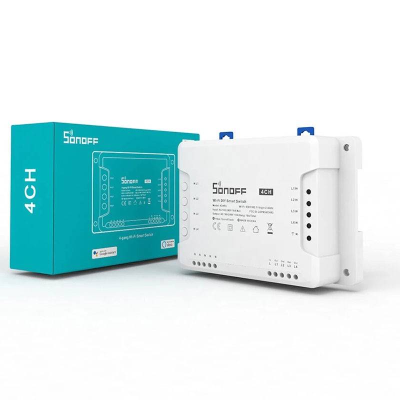 SONOFF 4CH Interruptor WiFi de 4 canais 10A para Smart Home