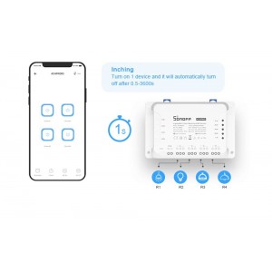 SONOFF 4CH Interruptor WiFi de 4 canais 10A para Smart Home