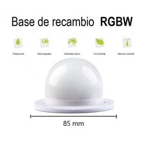 Kit de reposição para bola luminosa recarregável 3W RGBW