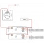 Interruptor de toque CCT 12-24V-DC (4 Zonas) DALI DUAL TOUCH COLOR