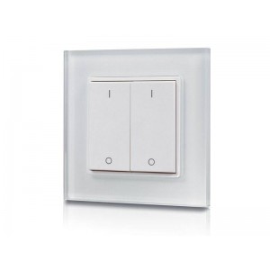 Pulsador regulador de duas teclas RF + WiFi de cor única