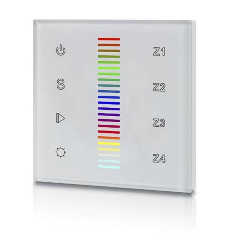 Interruptor de toque RGB 12-24V-DC (4 zonas) DALI RGB TOUCH COLOR