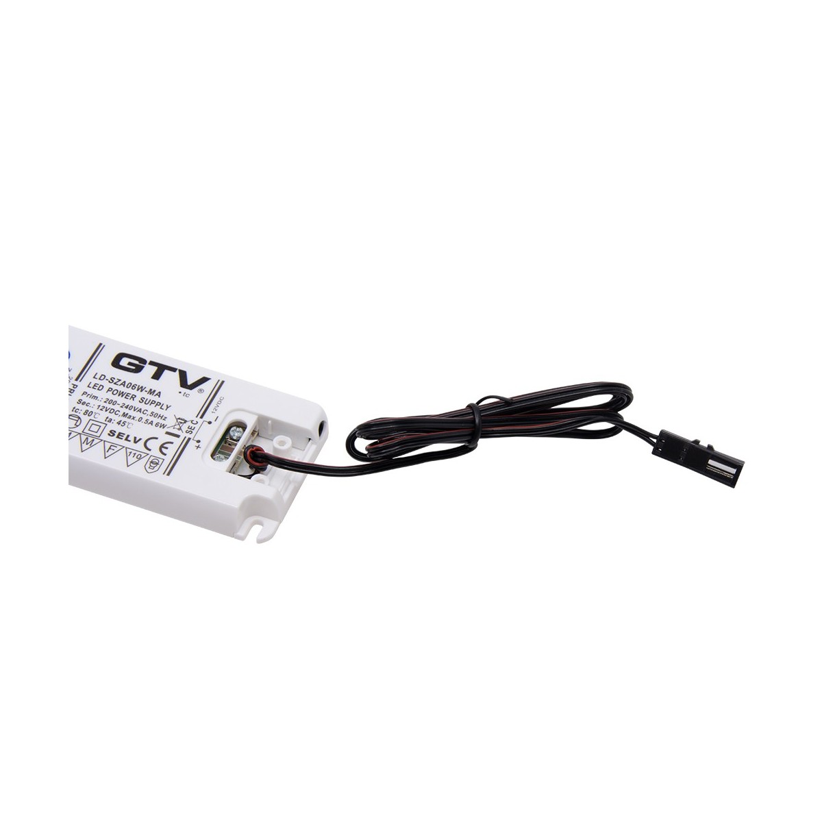 FONTE DE ALIMENTAÇÃO ULTRAFINA 6W 12V-DC CONECTOR MINI AMP FÊMEA