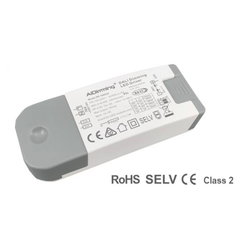 Driver DALI e PUSH multi-corrente 9-42V 200 a 350MA