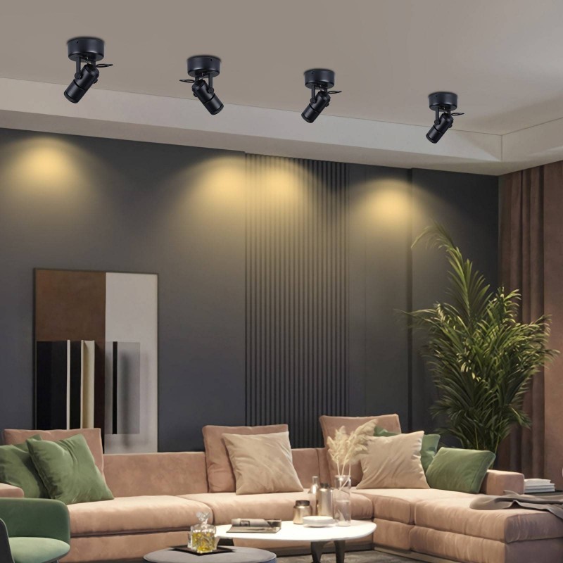 Aplique de parede e teto LED COB "ESCOP" Orientável com Zoom 12W Aplique de parede e teto LED COB "ESCOP" Orientável com Zoom 12W