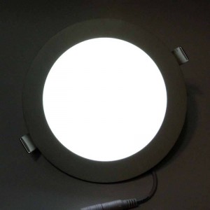 Luminária embutida circular fina LED de 12W