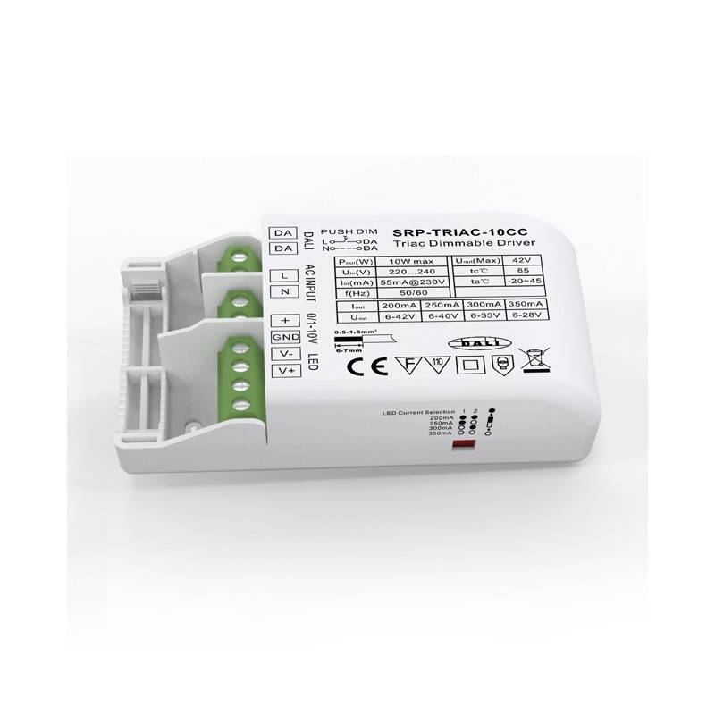 Driver TRIAC Dimável DALI PUSH 0/1-10V 10W