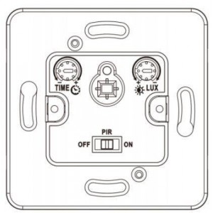 Sensor de movimento PIR de parede redondo 160º