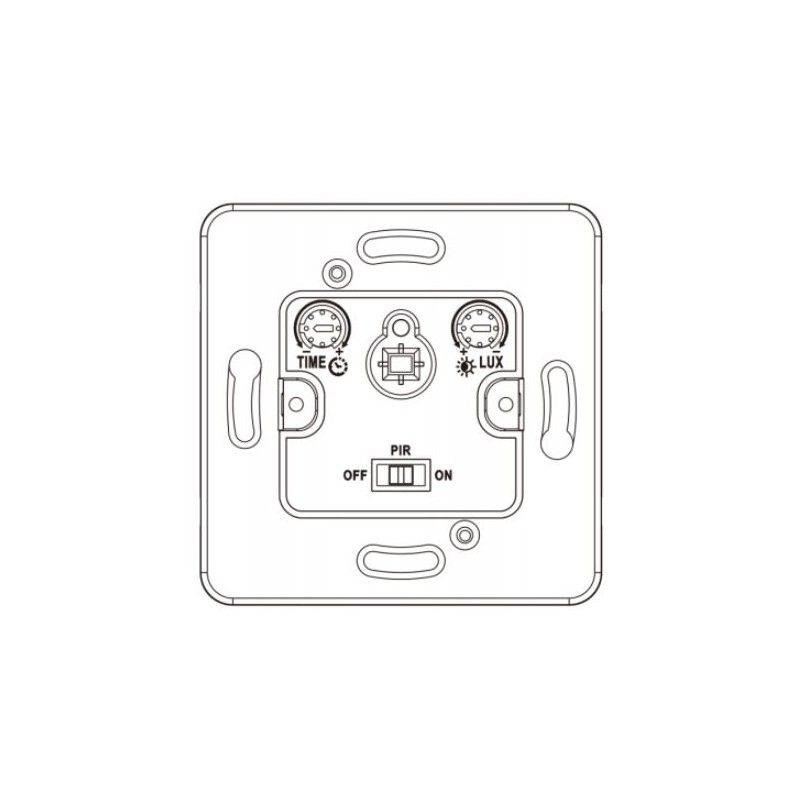 Sensor de movimento PIR de parede redondo 160º