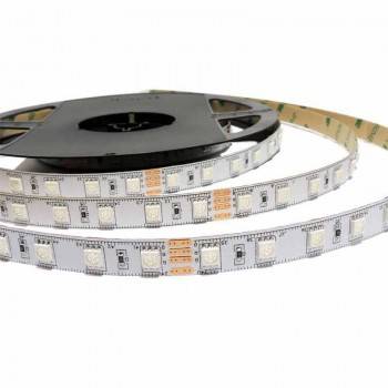 Fita de LED 24V-DC 72W multicor RGB IP20 - Rolo 5 metros Fita de LED 24V-DC 72W multicor RGB IP20 - Rolo 5 metros