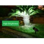 Foco refletor Solar com estaca para jardim 2W