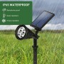 Foco refletor Solar com estaca para jardim 2W