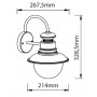 Aplique de parede para exterior "LONDON" IP44 E27