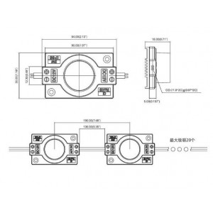 Módulos LED para rótulos SMD3030 2W 12V IP65