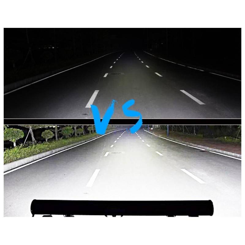 Barra LED para Maquinário, 4x4 e Marítimo 72W -5000lm - Ângulo fechado