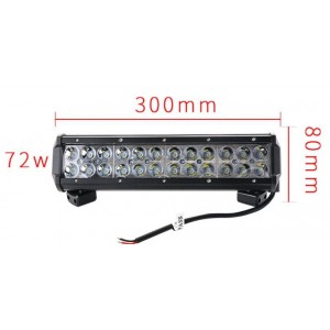 Barra LED para Maquinário, 4x4 e Marítimo 72W -5000lm - Ângulo fechado