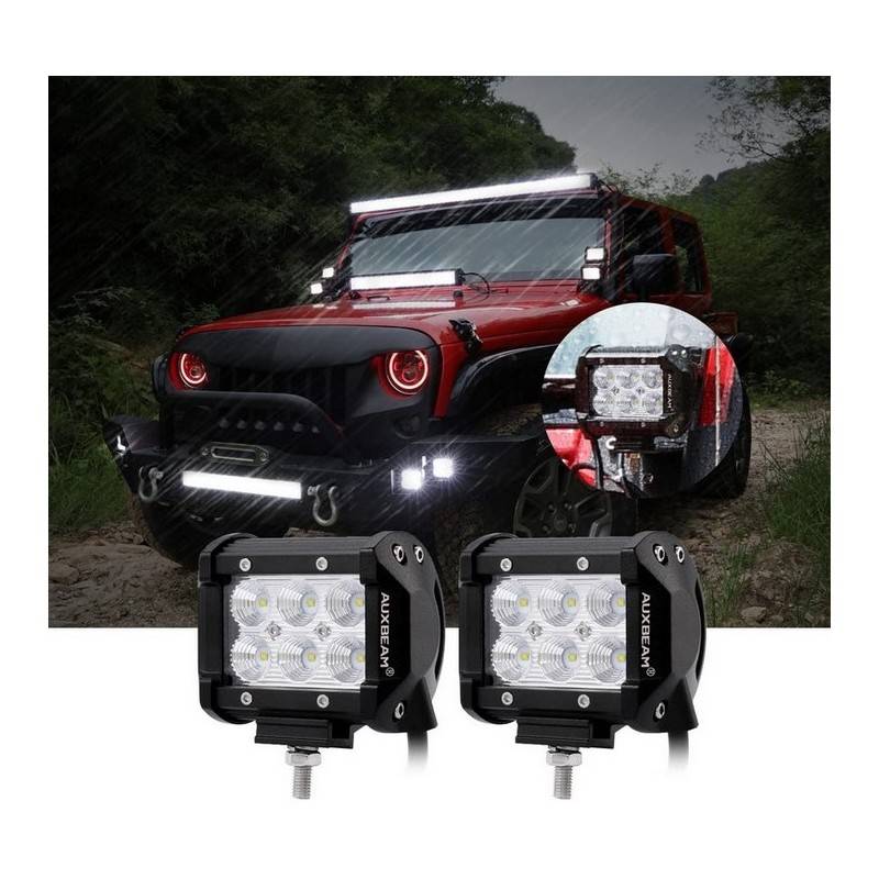 Foco LED para maquinaria, 4x4 off road e náutico 18W -1800lm - Ângulo fechado