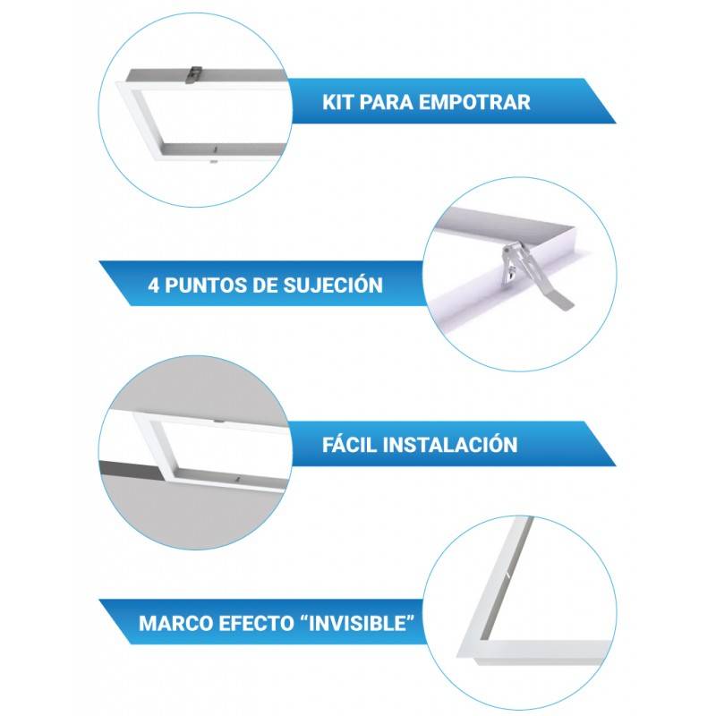 kit de estrutura de montagem embutida