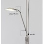 Candeeiro de pé LED "HELIX-XL" 18W com aplique de leitura Candeeiro de pé LED "HELIX-XL" 18W com aplique de leitura