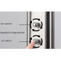 Candeeiro de pé LED "HELIX-XL" 18W com aplique de leitura Candeeiro de pé LED "HELIX-XL" 18W com aplique de leitura