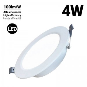 Downlight LED circular encastrável 4W corte Ø77mm