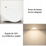 Downlight de LED circular encastrável 20W DOB corte Ø190mm