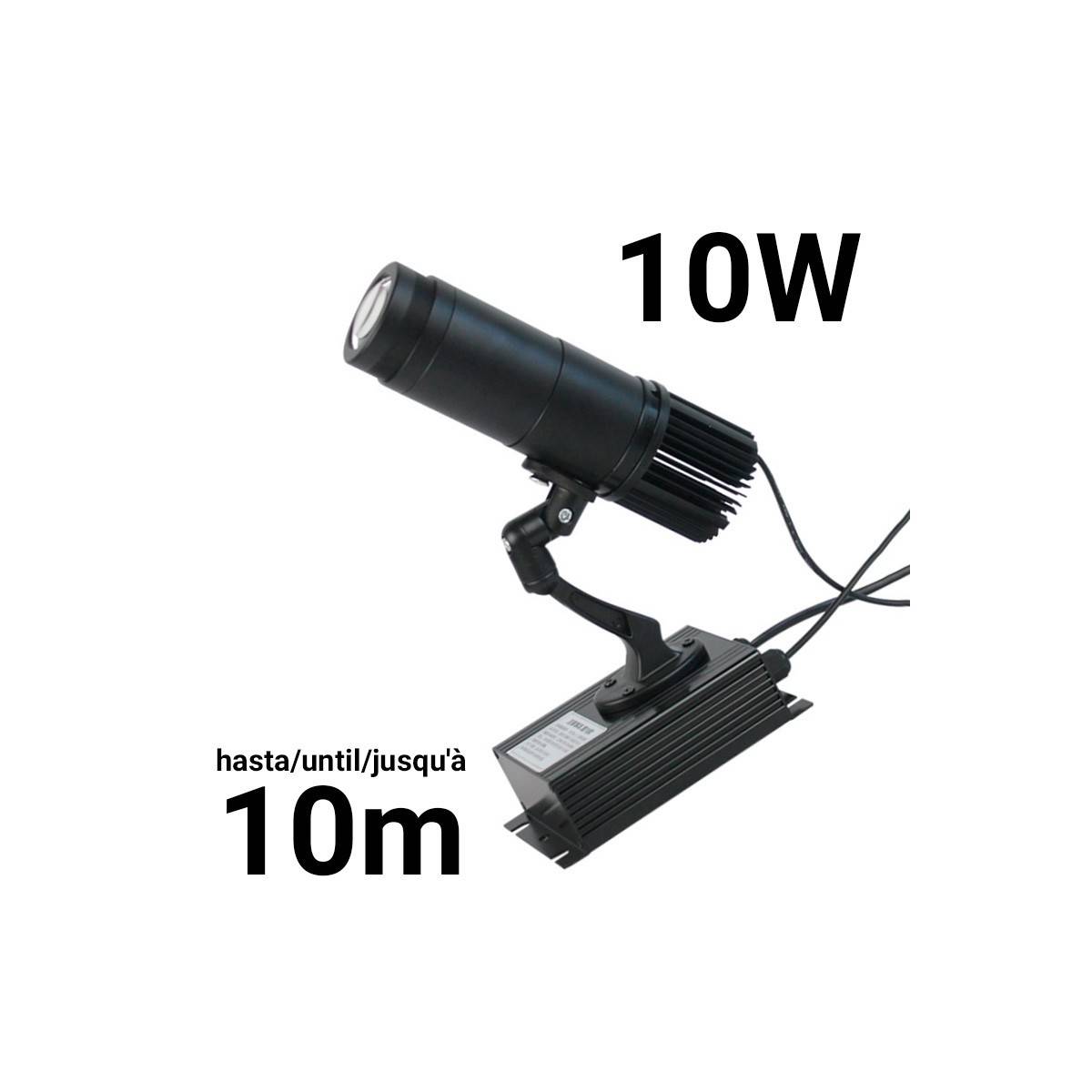 Projetor LED GOBO 10W fixo interior - Ótica 20° - IP20