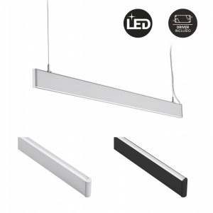 Candeeiro suspenso linear LED 40W 120cm 3200lm