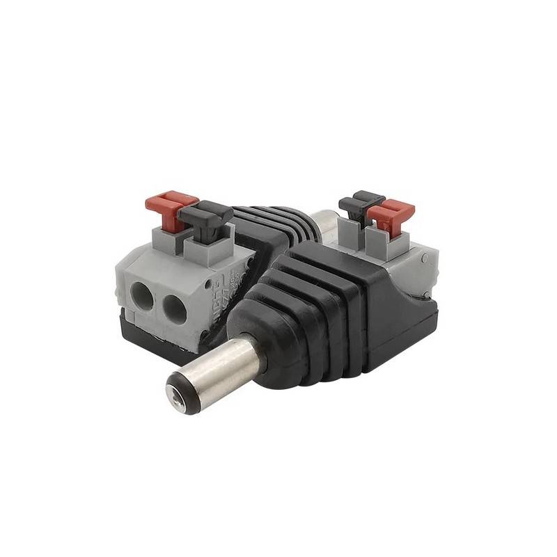 Conector ficha Jack RCA Macho ligação rápida para fita LED