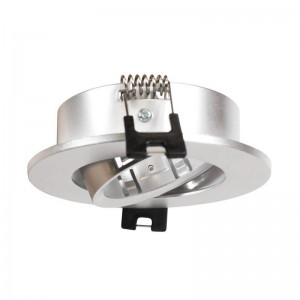 Aro downlight encastrável circular basculante GU10, MR16