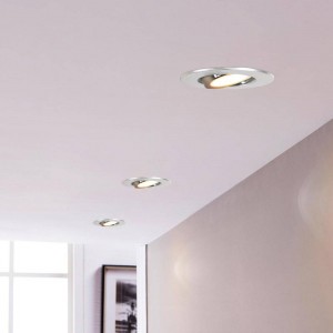 Aro downlight basculante de embutir GU10, MR16 Ø110mm